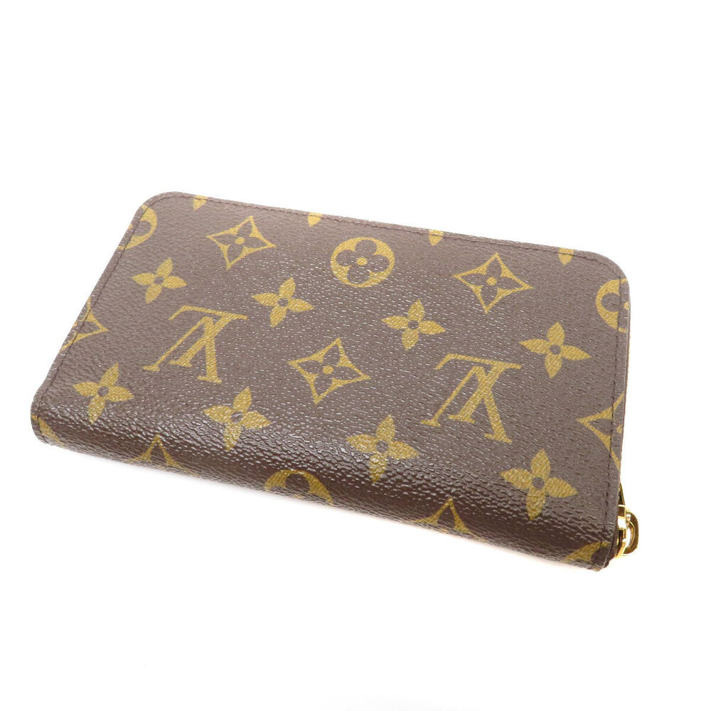 Louis Vuitton Long Monogram Zippy Wallet Canvas Compact Wallet Brown